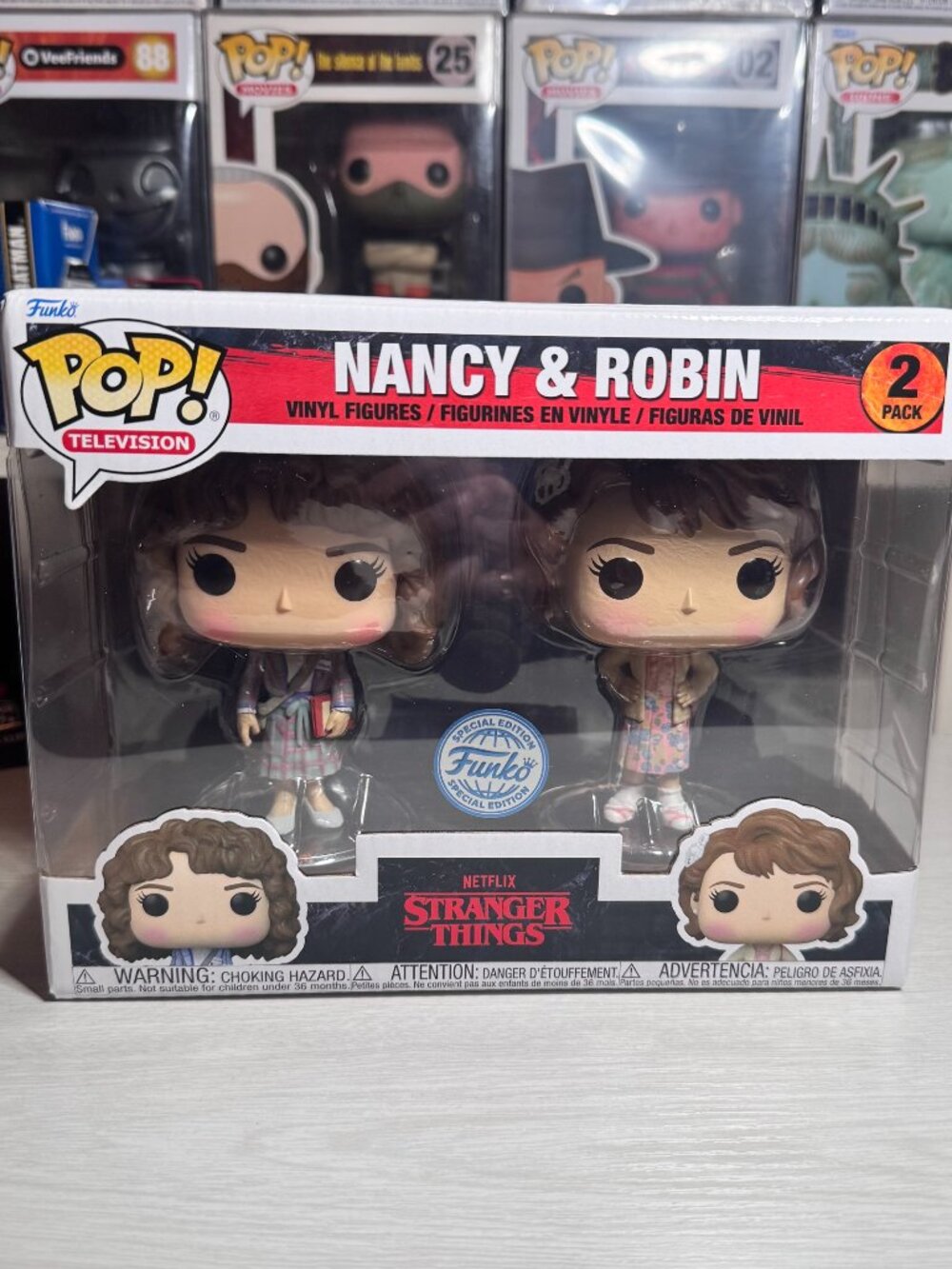 Funko Pop Stranger Things Nancy and Robin 2 pack Funko Exclusive Special Edition